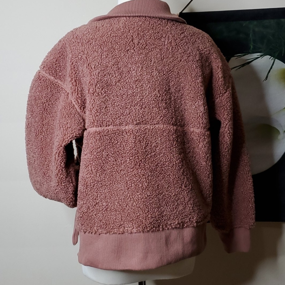 NWOT Joy Lab Quarter Zip Sherpa Jacket - Picture 6 of 9